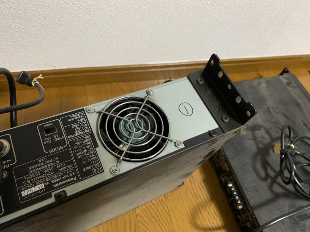 2　動作確認済み　WP-1200B　Panasonic RAMSA　パワーアンプ