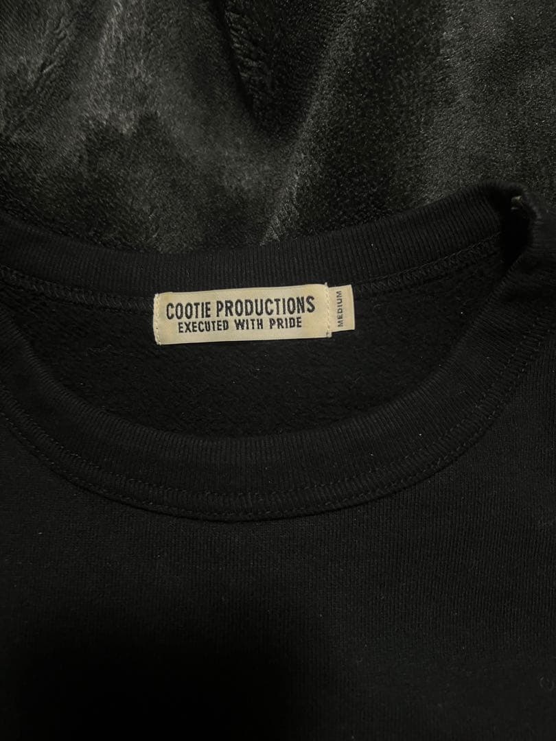 COOTIE PRODUCTIONS ブラック 刺繍スウェット