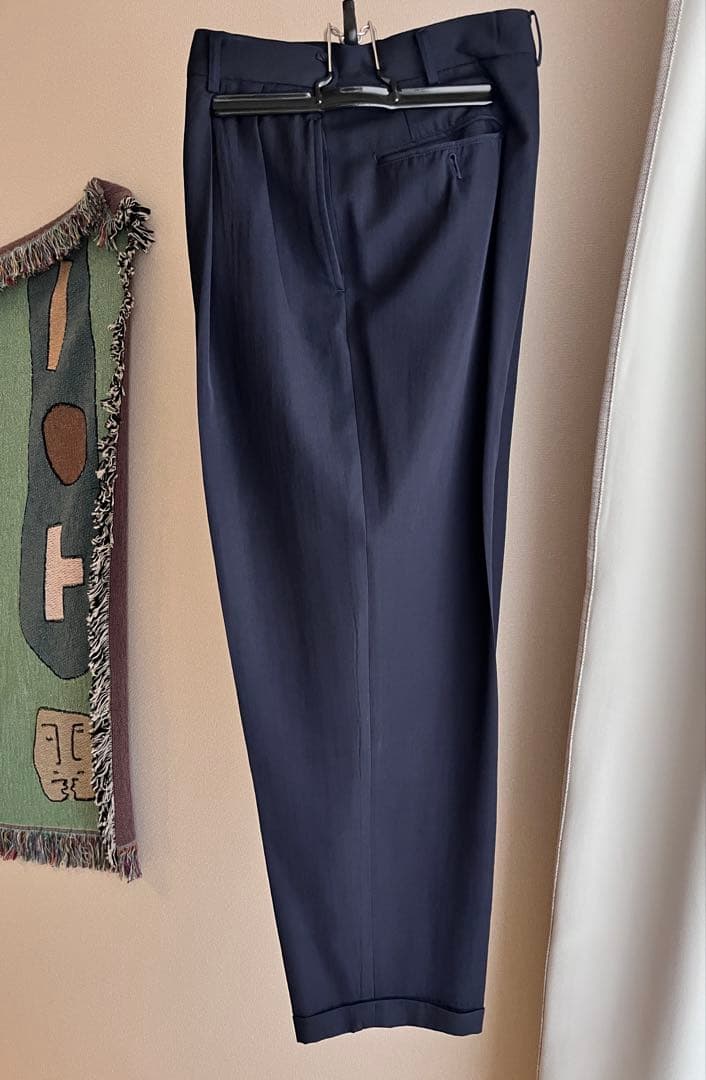 80's comme des garcons hommeウールスラックスネイビー
