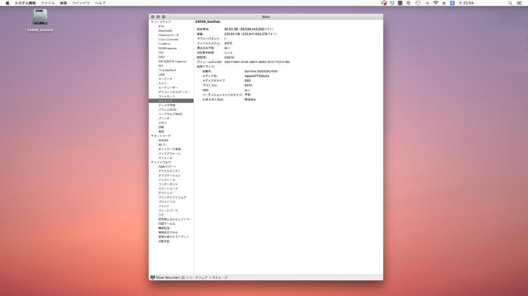 iMac 21.5inch Late2009 メモリ12GB SSD