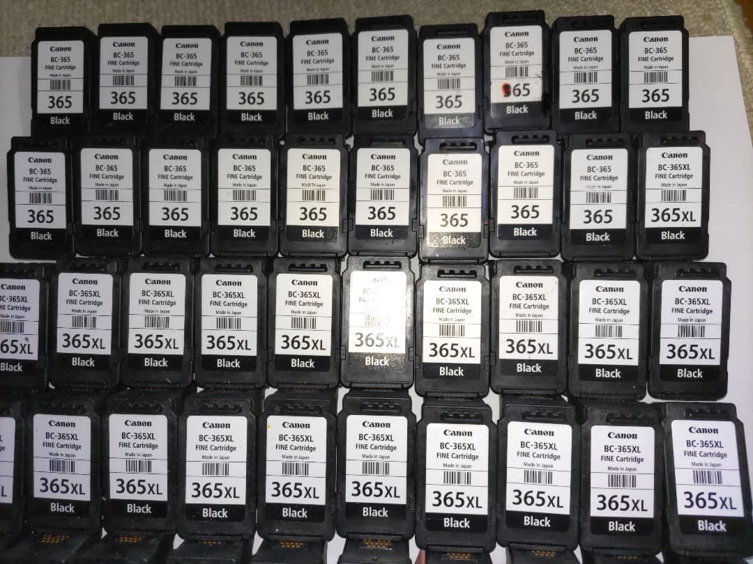 【全て純正品】Canon 365/366 インクカートリッジ 100個まとめ売り