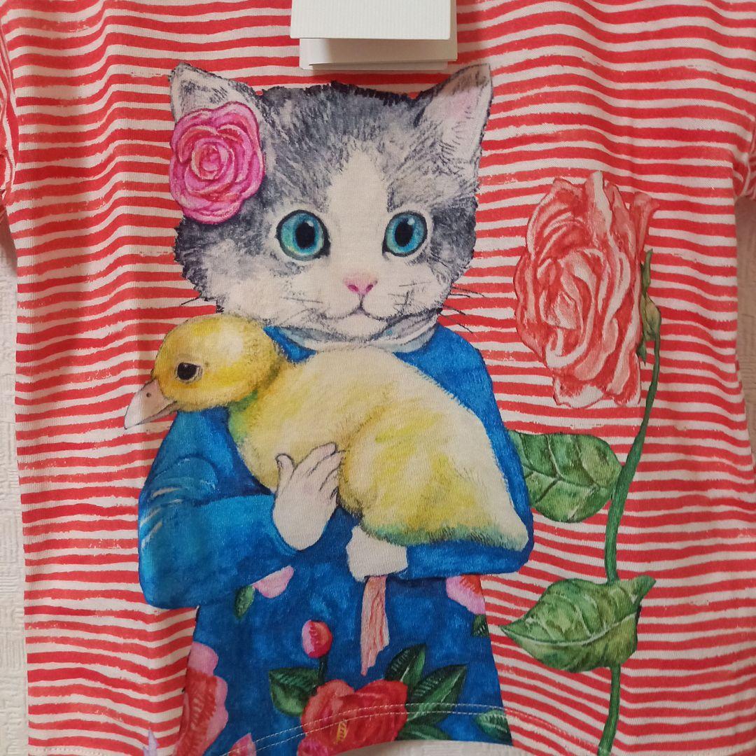 【新品タグ付】GUCCI×ヒグチユウココラボ Tシャツ　ねこ80cm