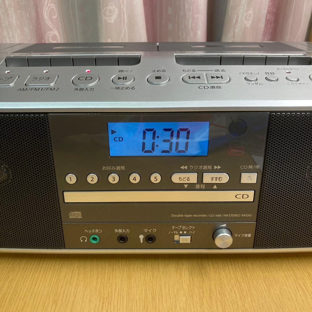 TOSHIBA CDラジオ Wカセット TY-CDW990 2020年製