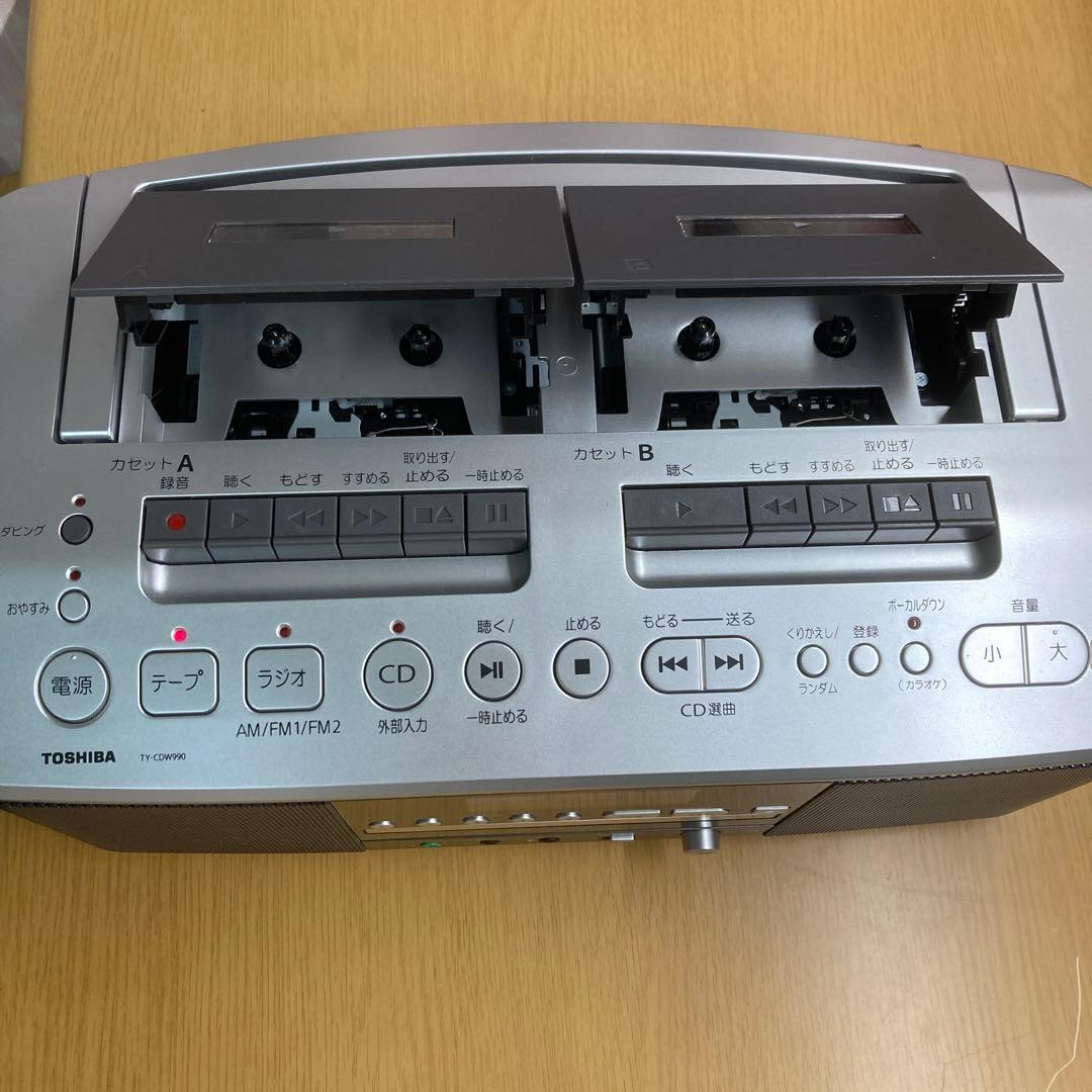 TOSHIBA CDラジオ Wカセット TY-CDW990 2020年製