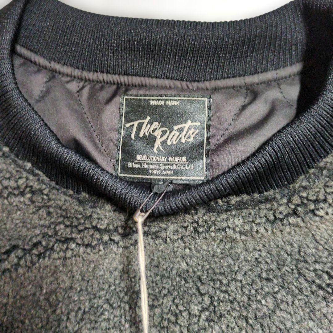 ↓RATS CREW NECK FLEECE CHARCOAL L タグ付未使用