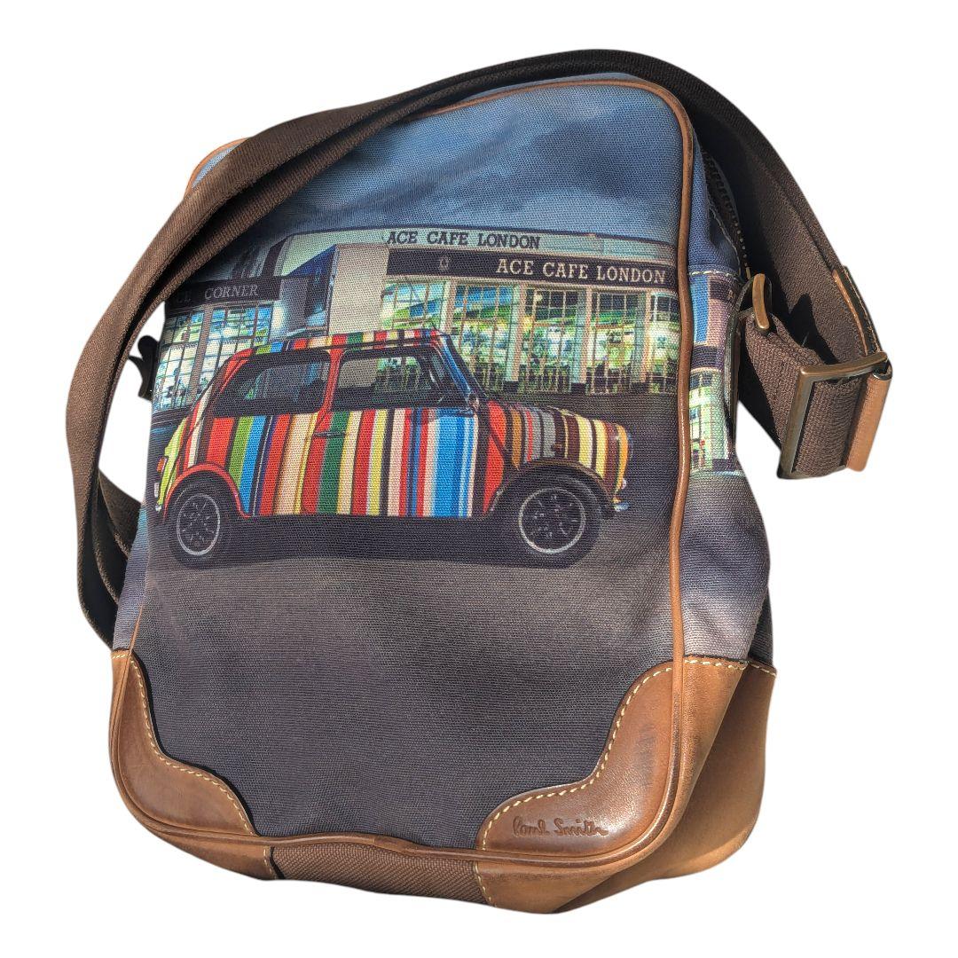 美品　希少　ポールスミス　ミニクーパー　マルチストライプ　ショルダーバッグ