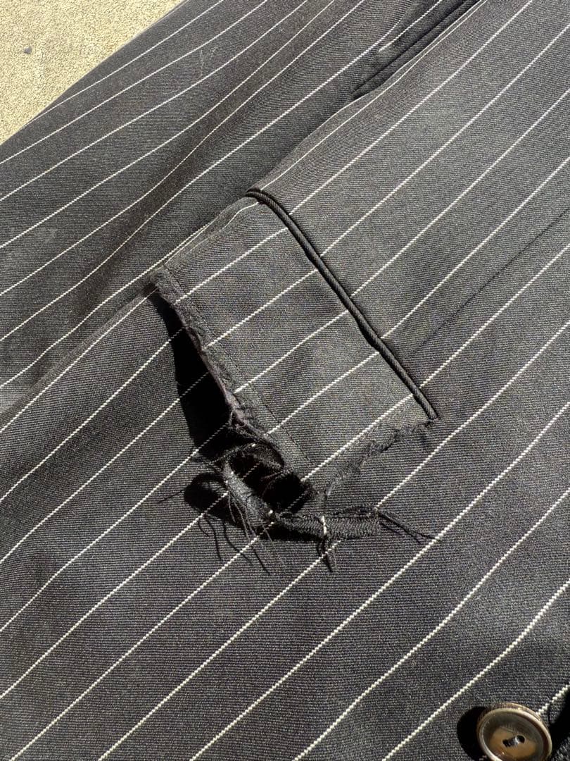 Number Nine ストライプ テーラードジャケット　宮下期　ナンバーナイン