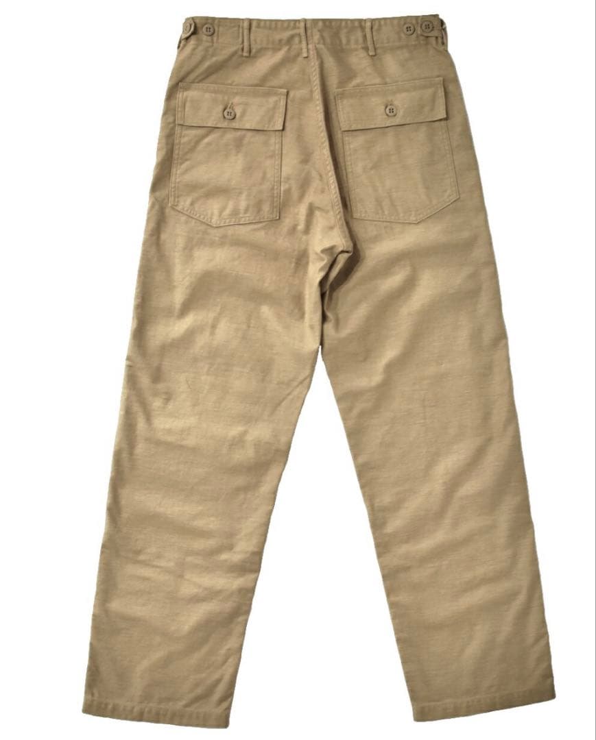 【美品】オアスロウ orslow ファティーグパンツ　ベージュ　2
