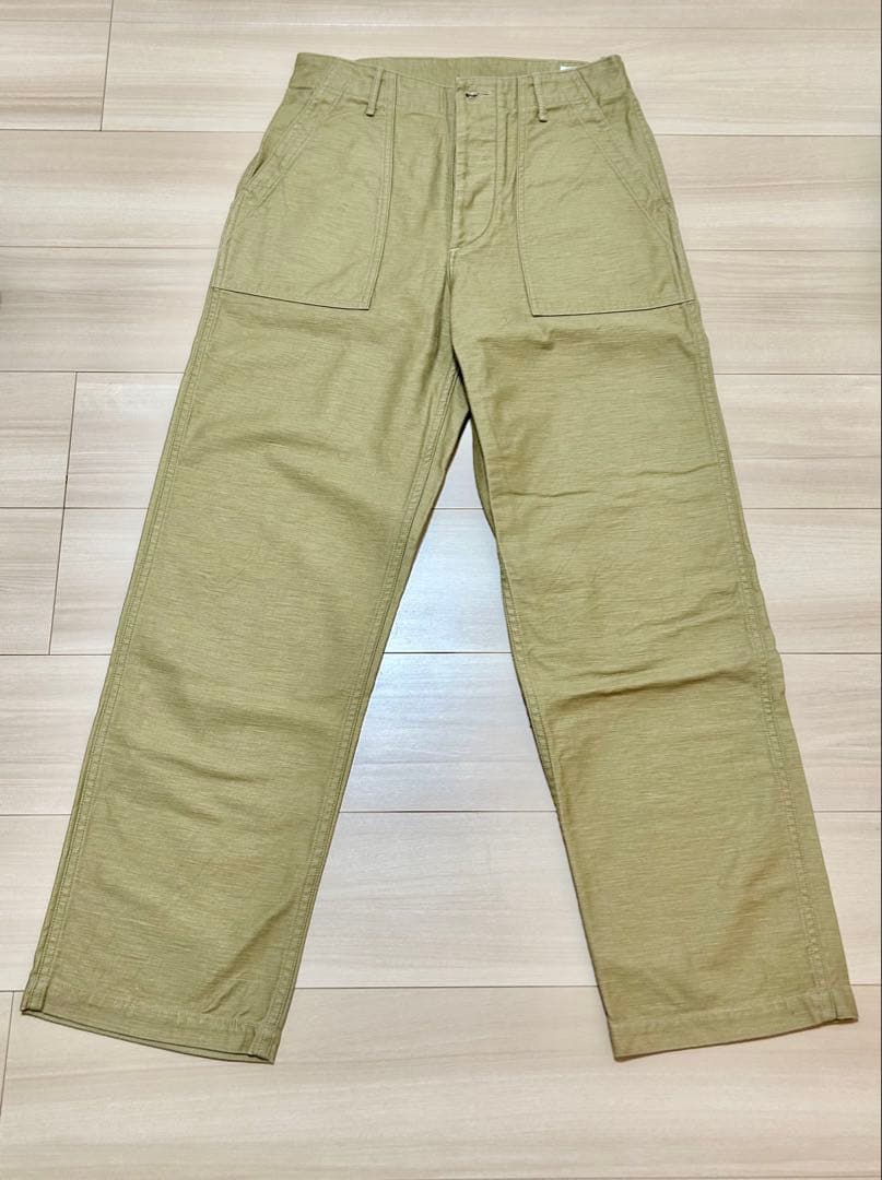 【美品】オアスロウ orslow ファティーグパンツ　ベージュ　2