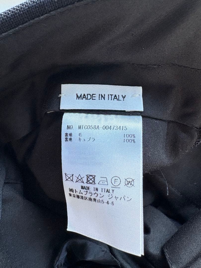 THOM BROWNE ネイビー　スラックス サイズ1