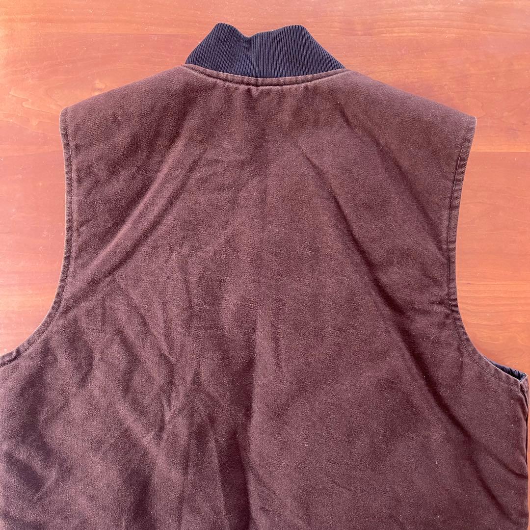 carhartt vtg ダックベスト V02 DKB L★USA★フェード
