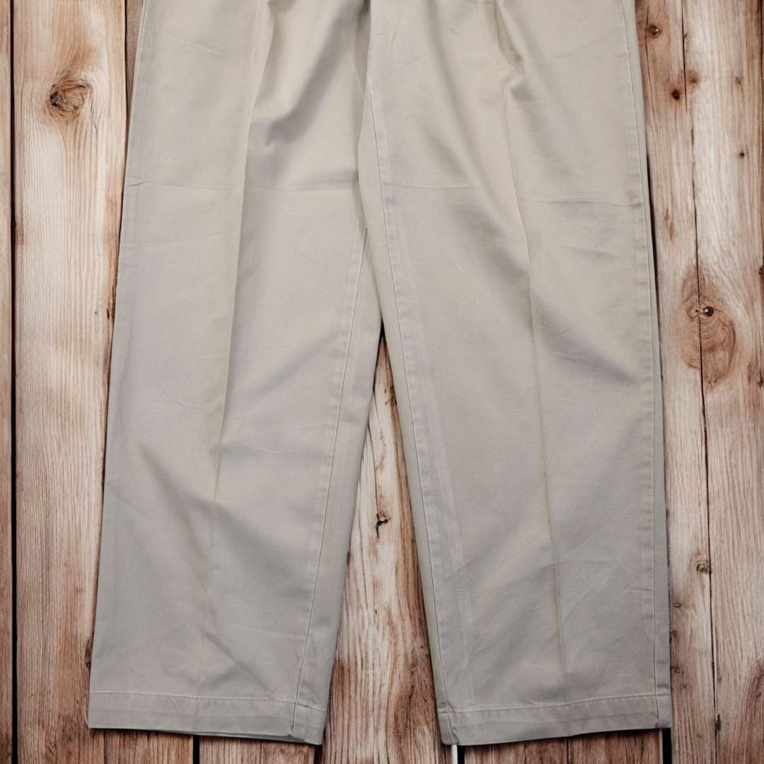 01M574◯ 90s RALPH LAUREN ツータック ワイド スラックス