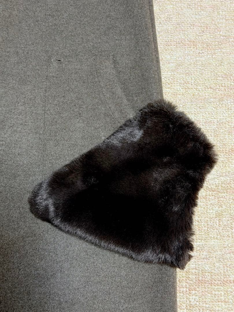 ☆新品☆ブラーミン ライトブラウン Vネック ファーポケット ジャンパースカート