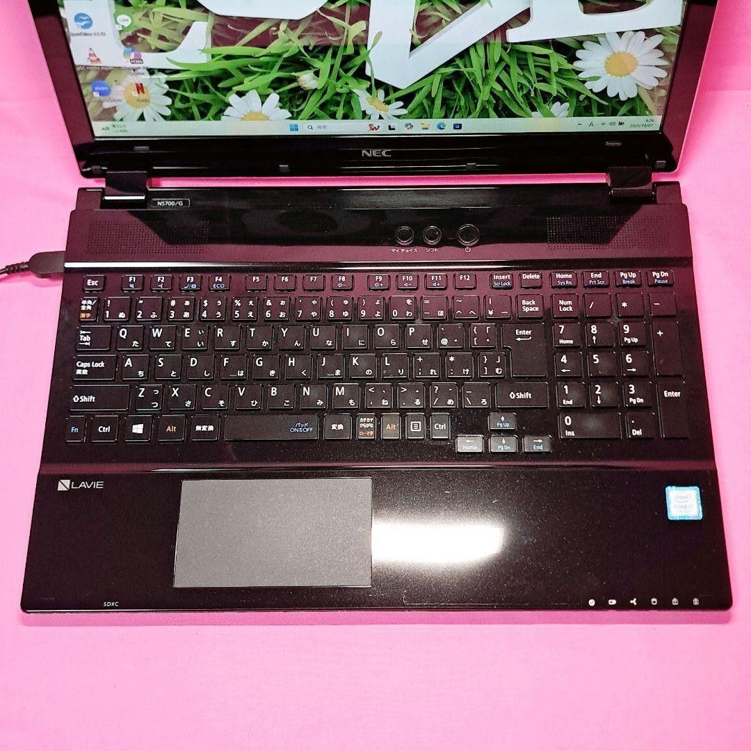 G67　Windows11　NECノートパソコン 7世代i7/SSD/16GB