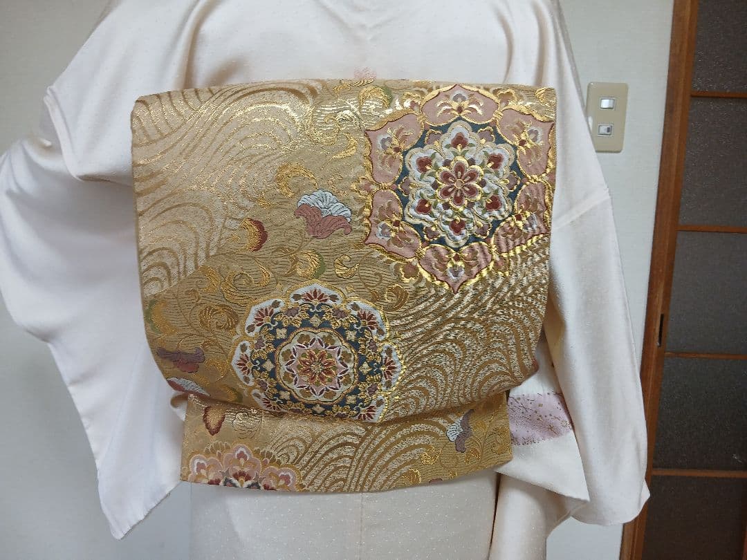 二重太鼓作り帯　二部式帯　訪問着　留め袖　無地の着物