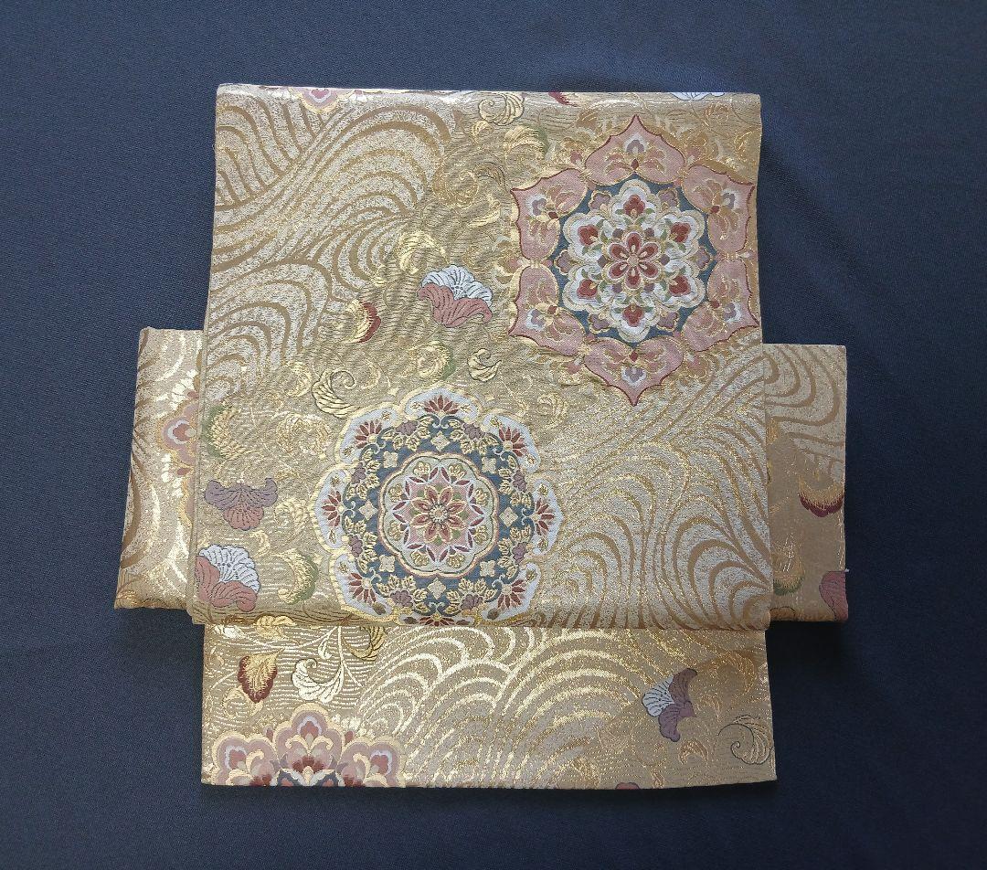 二重太鼓作り帯　二部式帯　訪問着　留め袖　無地の着物