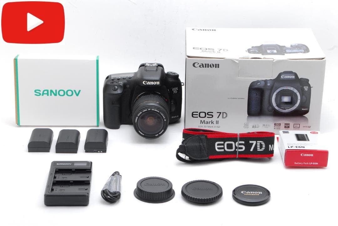 ☆元箱付き☆キャノンCanon EOS 7D Mark II レンズセット#30