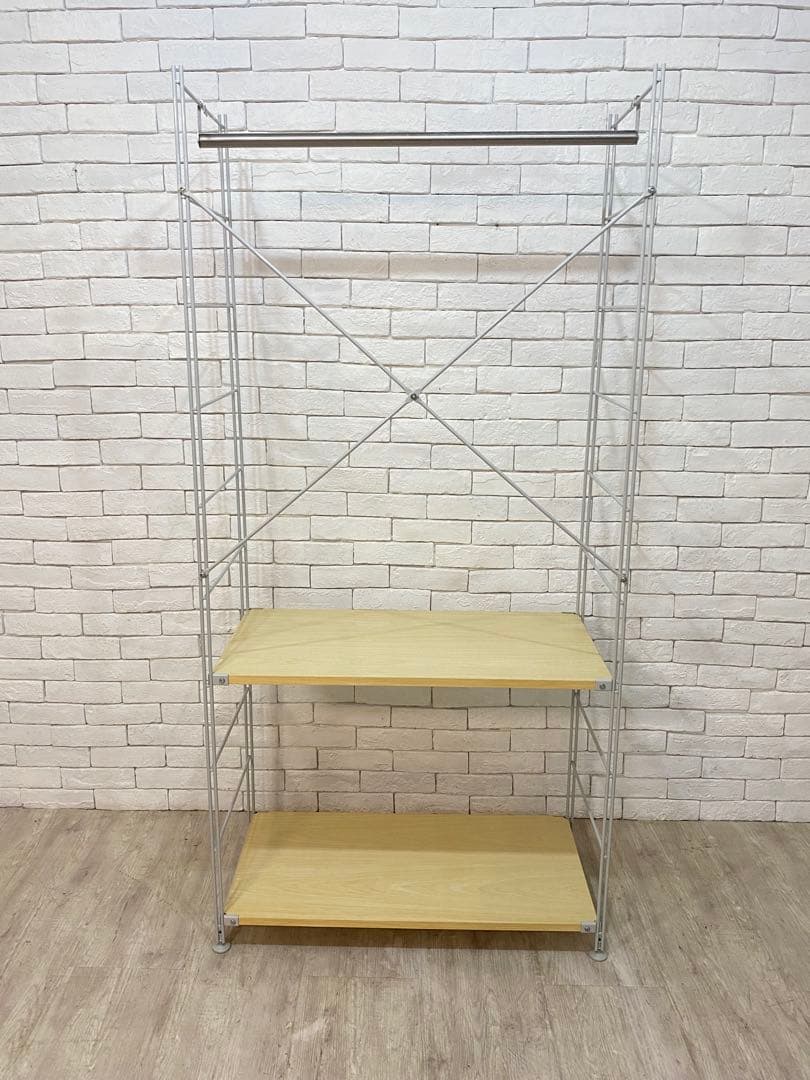 【東京都内23区配送無料】無印良品　ステンレスユニットシェルフ　ワードローブ