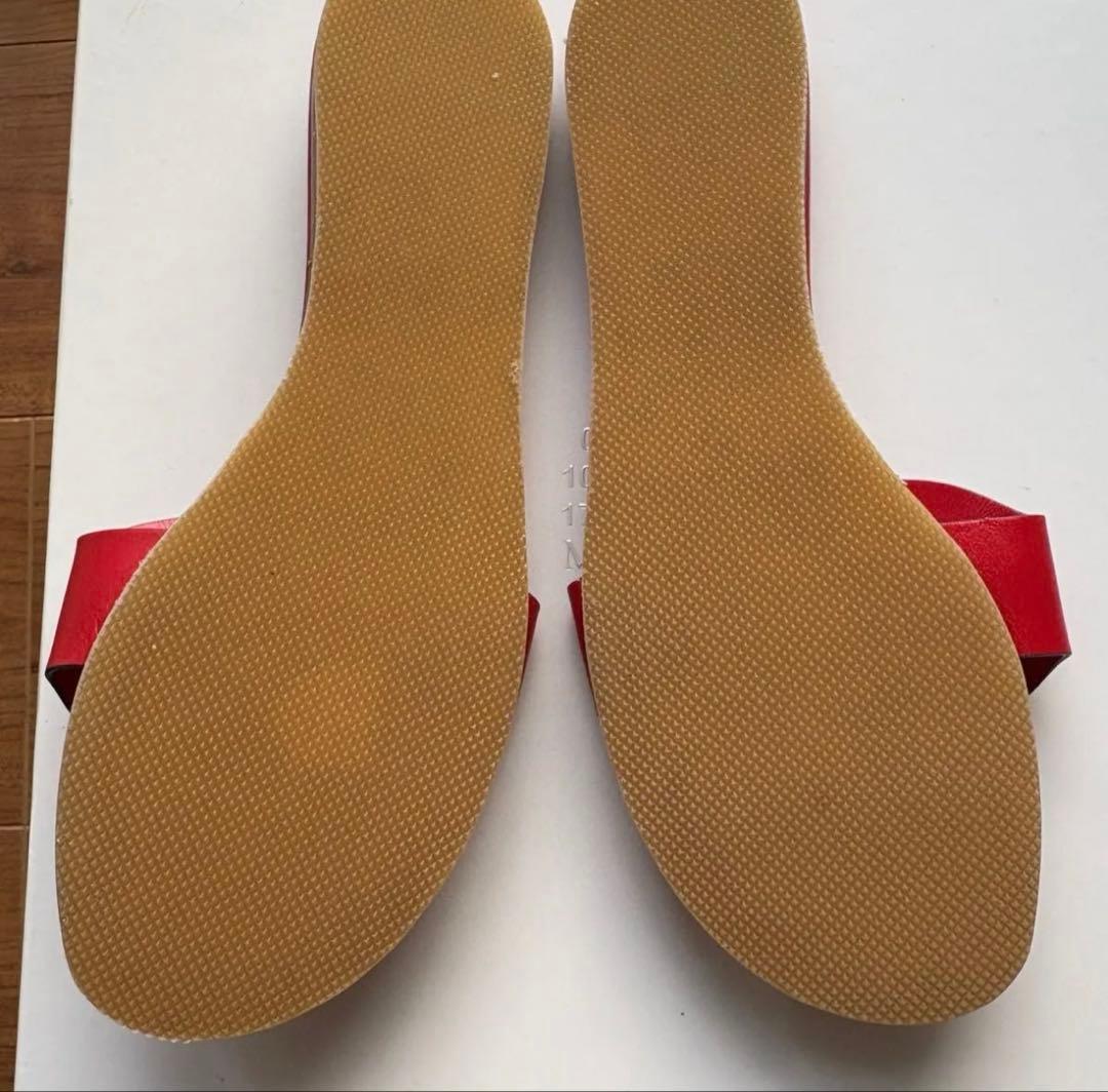 エルメス HERMES サンダル リスボア　ジャスパールージュ　39 リペア済