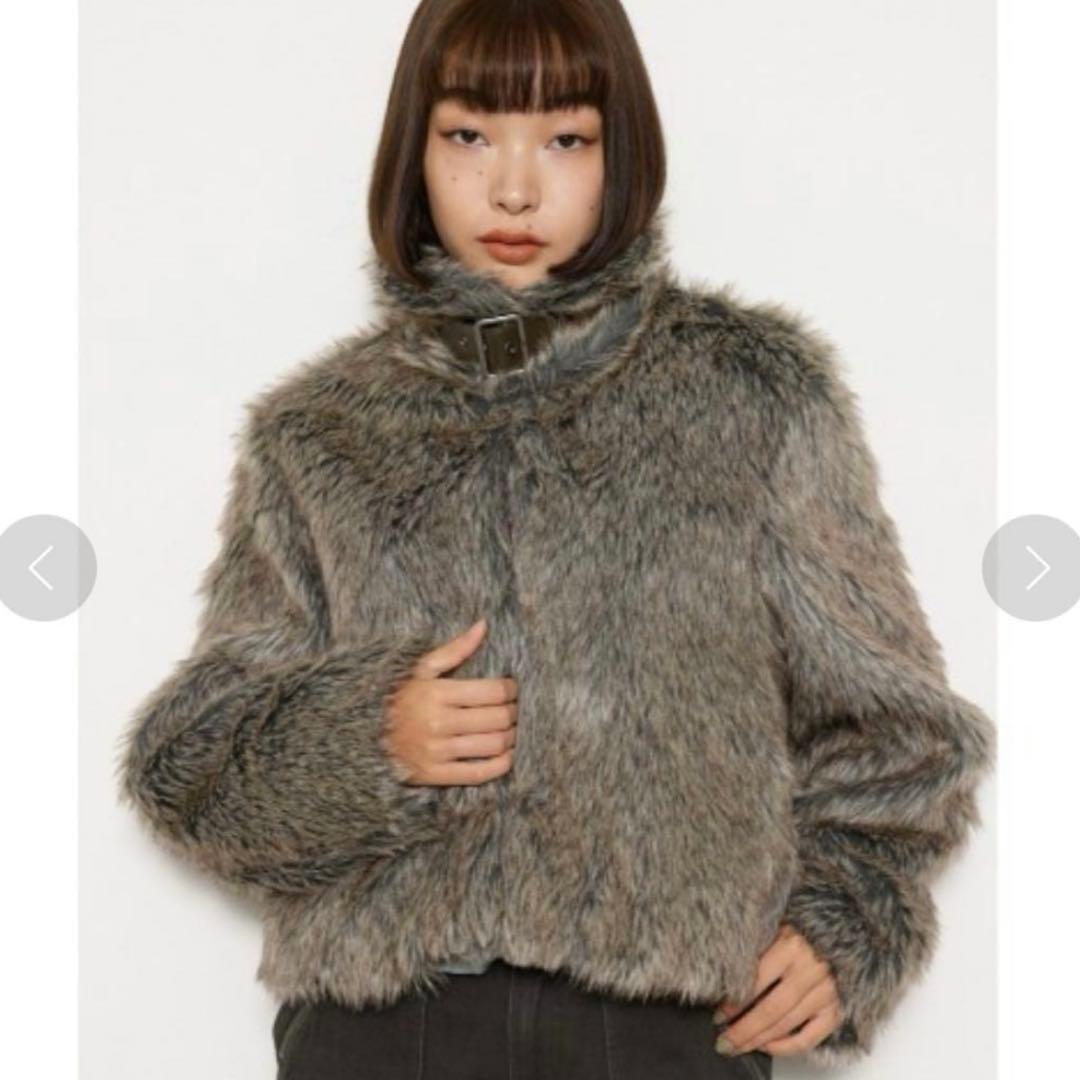 lagua gem ファー　アウター　ブルゾン