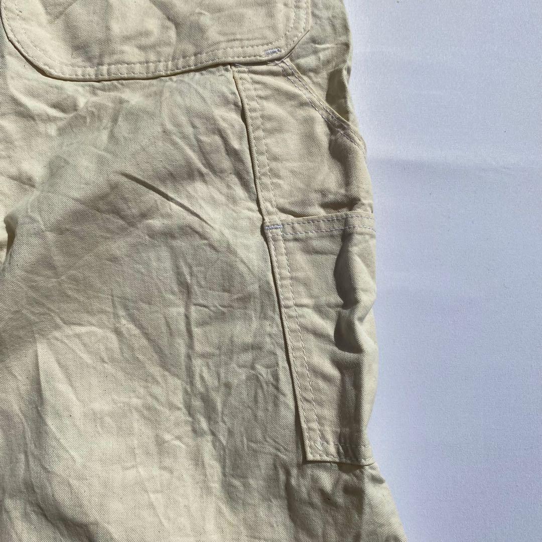 ス*ン様 90's pointer オーバーオール ホワイトキャンバス　w30