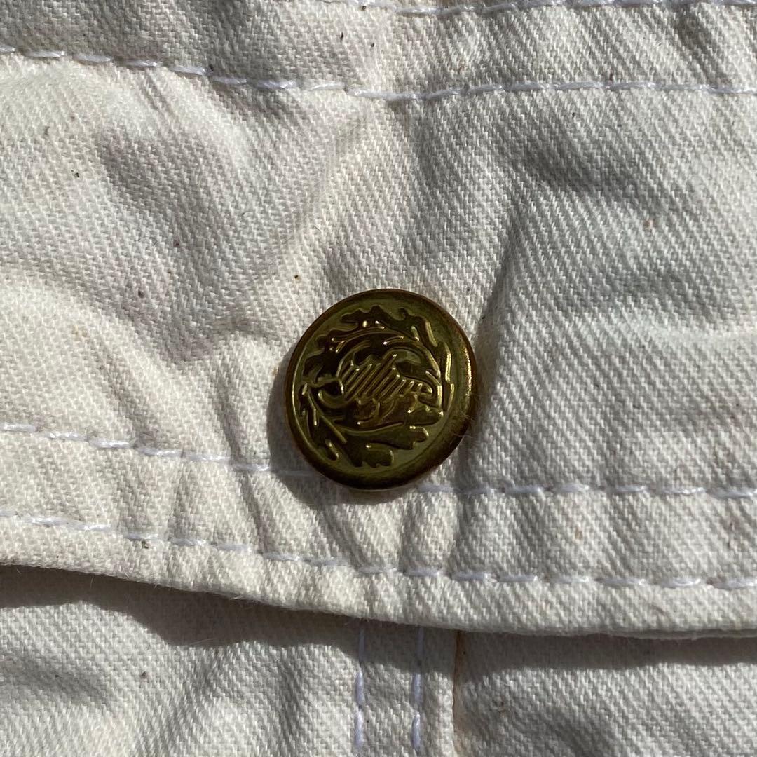 ス*ン様 90's pointer オーバーオール ホワイトキャンバス　w30