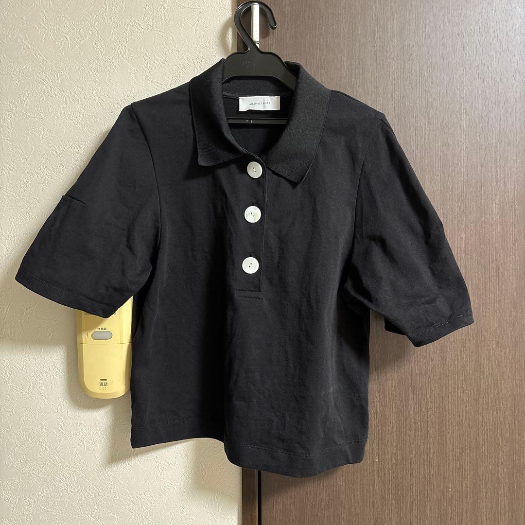 アダムエロペ　コクーンスリーブポロシャツ