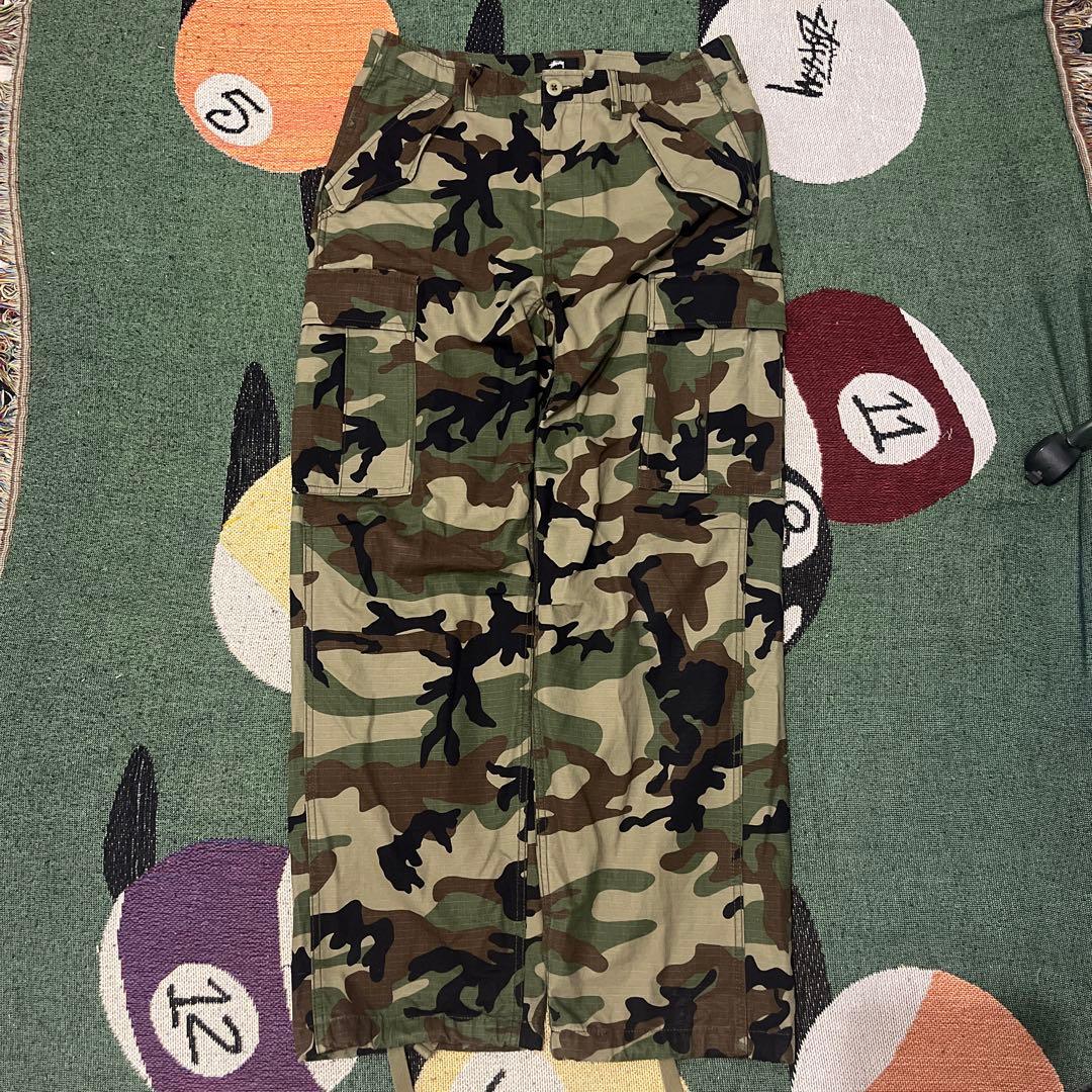 25ss stussy cargo pants 迷彩　カモ柄　ワイド　バギー