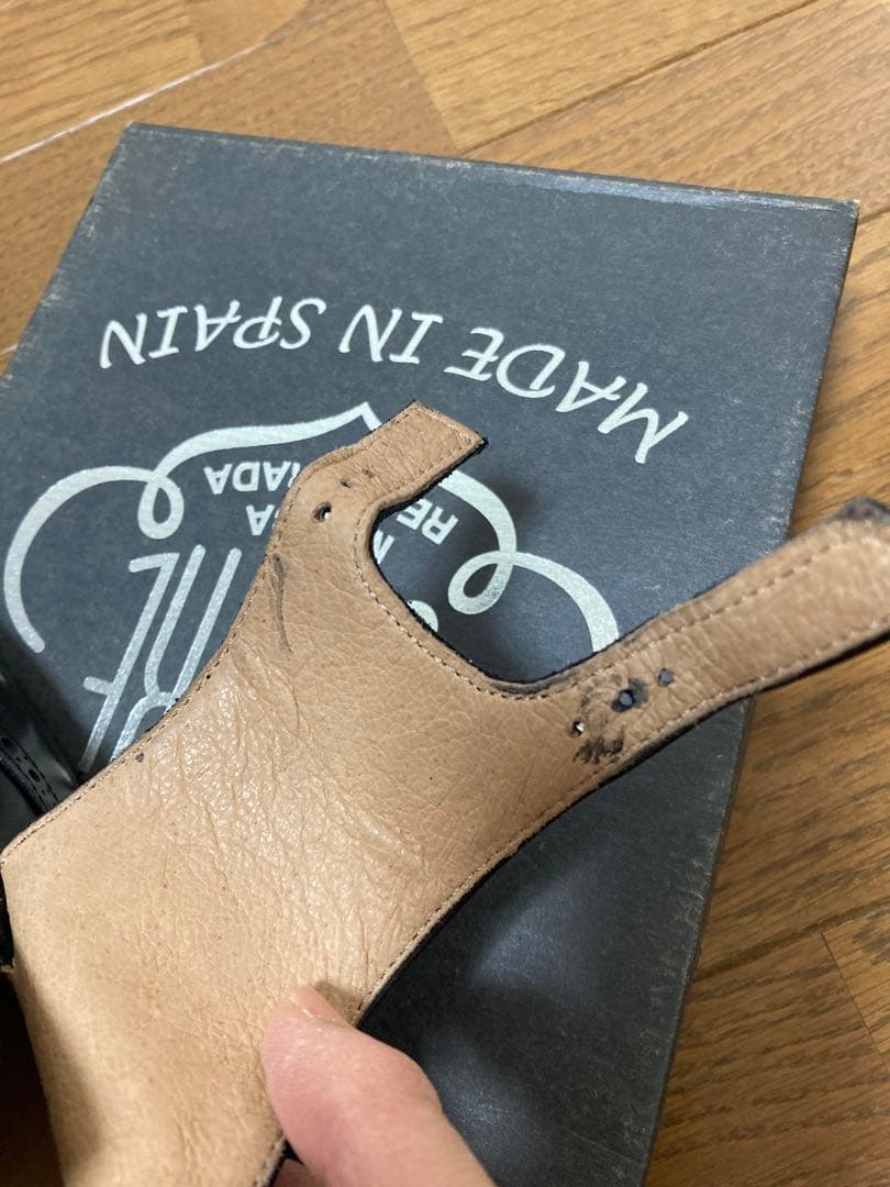 BONTRE ダブルモンクストラップウイングチップ メダリオンシューズ黒本革37