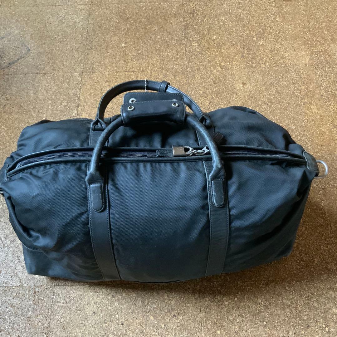 期間限定お値下げ中　COACH ボストンバック　ブラック　本革×ナイロン