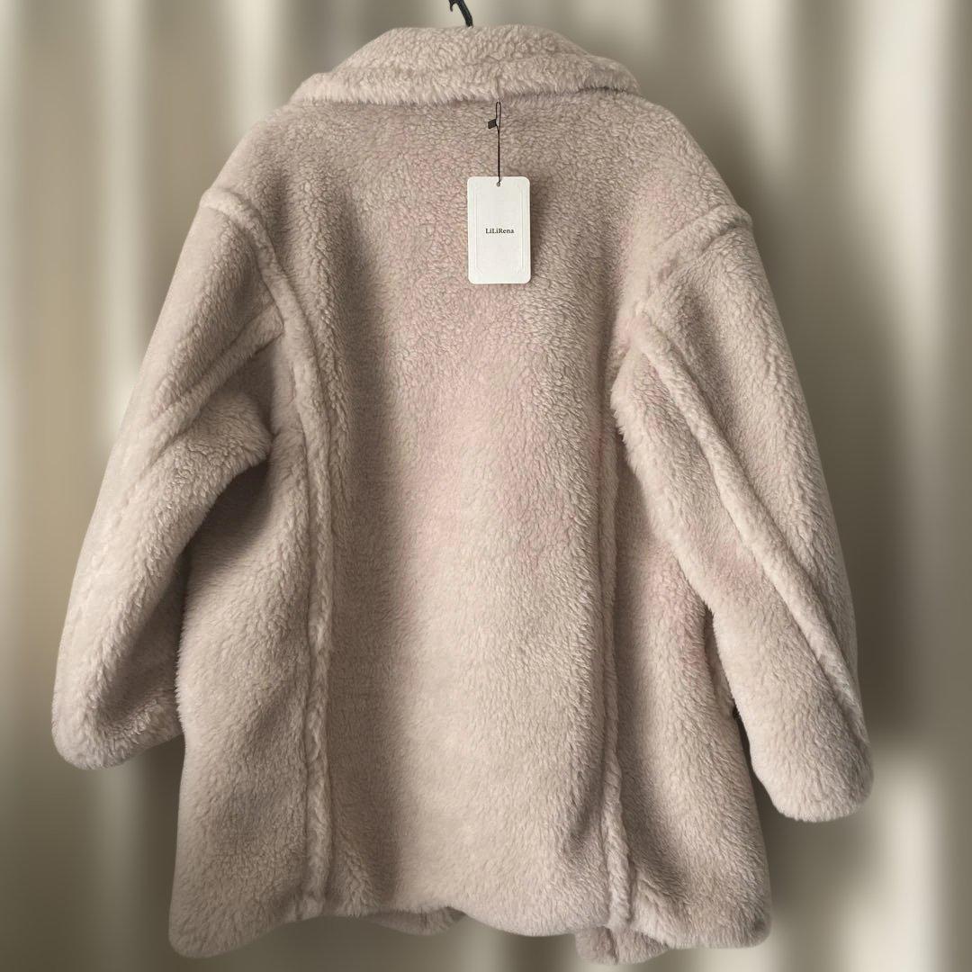 LiLiRenaテディコート　ベージュ　新品未使用