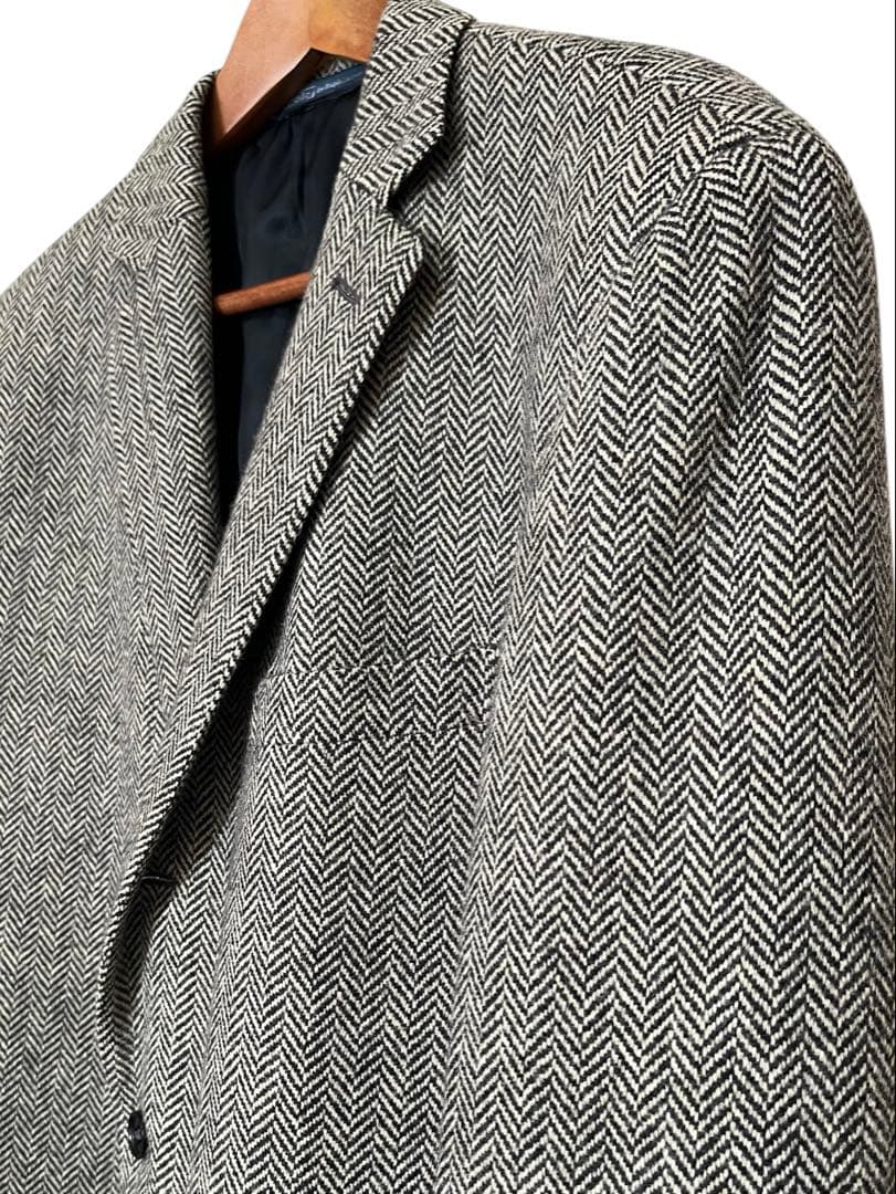 ポロ　ラルフローレン　テーラードジャケット　ヘリンボーン　ツイード　イタリア製