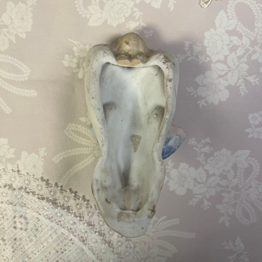 小さな天使の聖水盤 ベニティエ ビスク フランスアンティーク