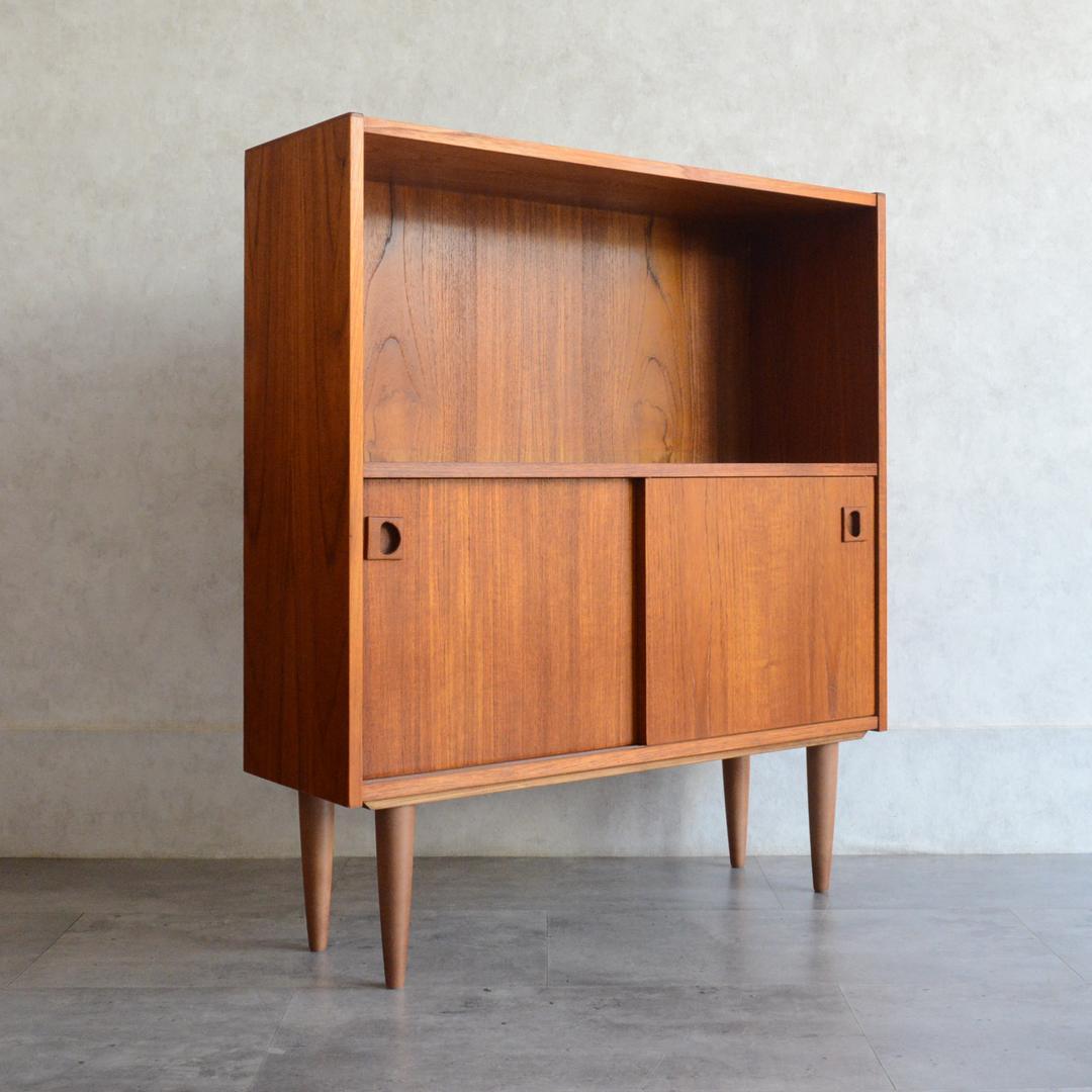 デンマーク 北欧ヴィンテージ チーク オープンシェルフ 北欧家具 キャビネット