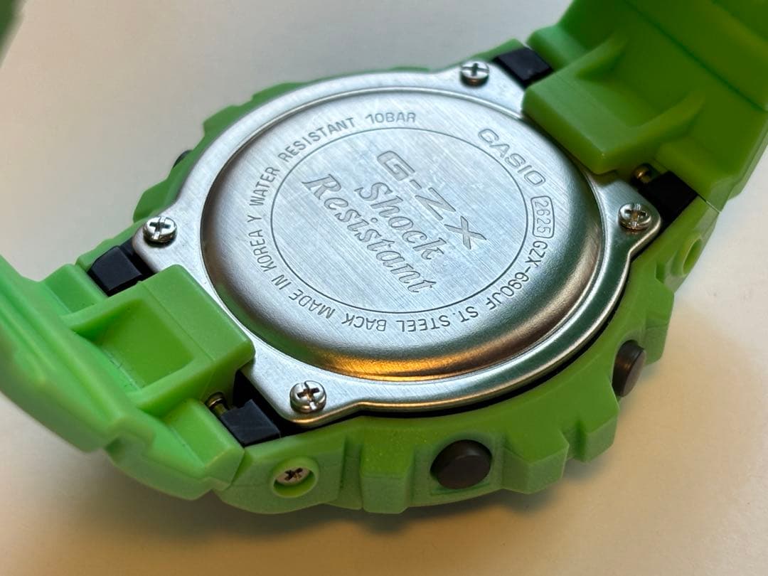 g-shock/ミニ/GZX-690/グリーン/三つ目/ビンテージ/メタリック