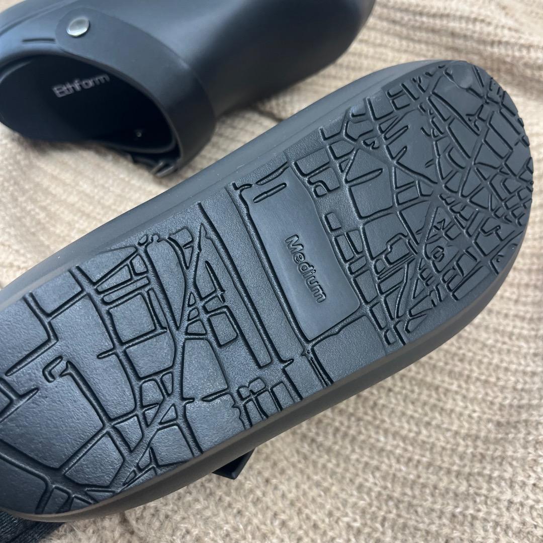 Ethform サンダル ブラック 厚底 TERRE ブラック M