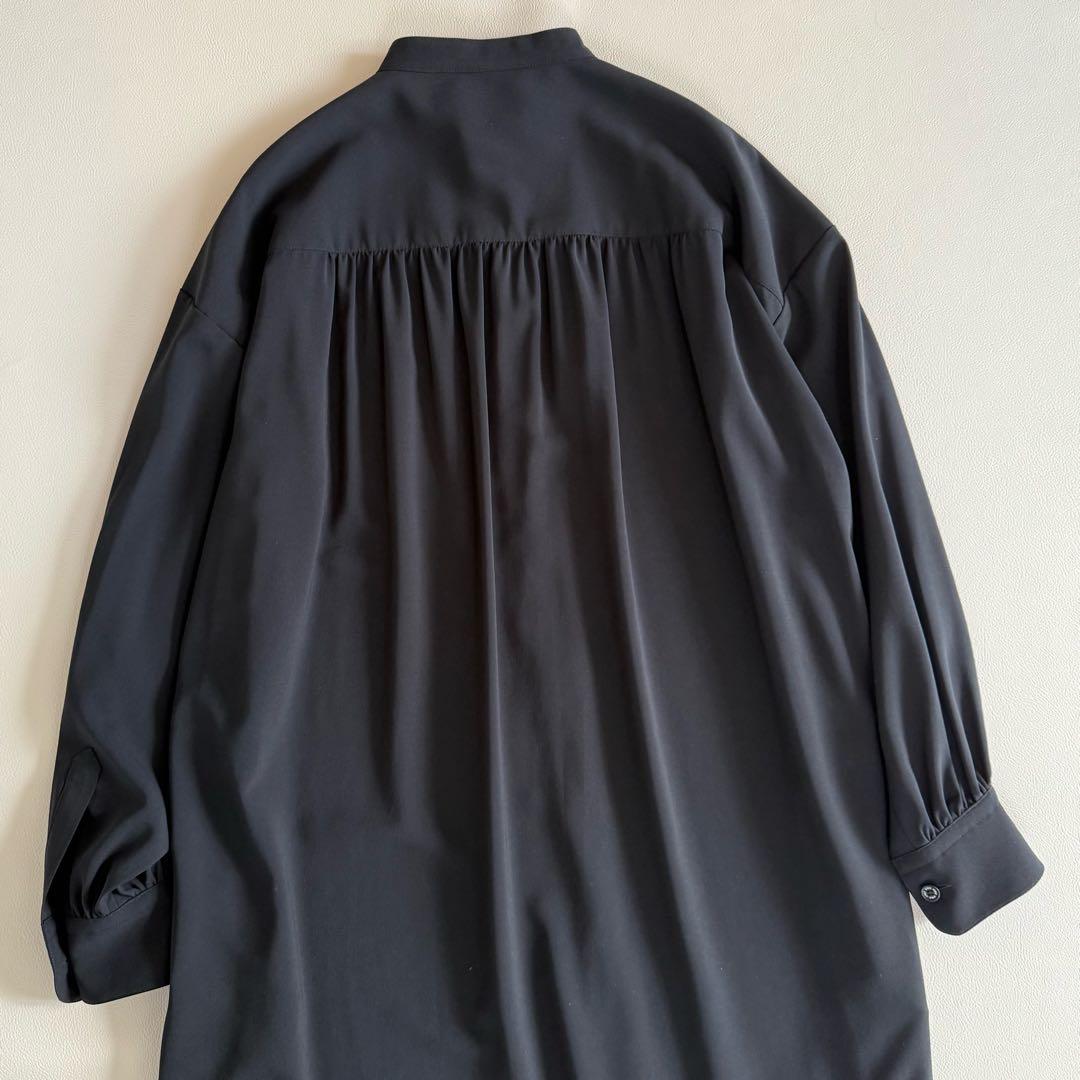 美品　ハイク　HYKE シャツドレス　ロング　ワンピース　黒　1