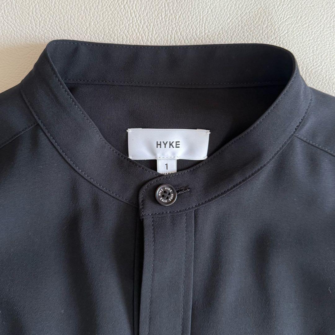 美品　ハイク　HYKE シャツドレス　ロング　ワンピース　黒　1