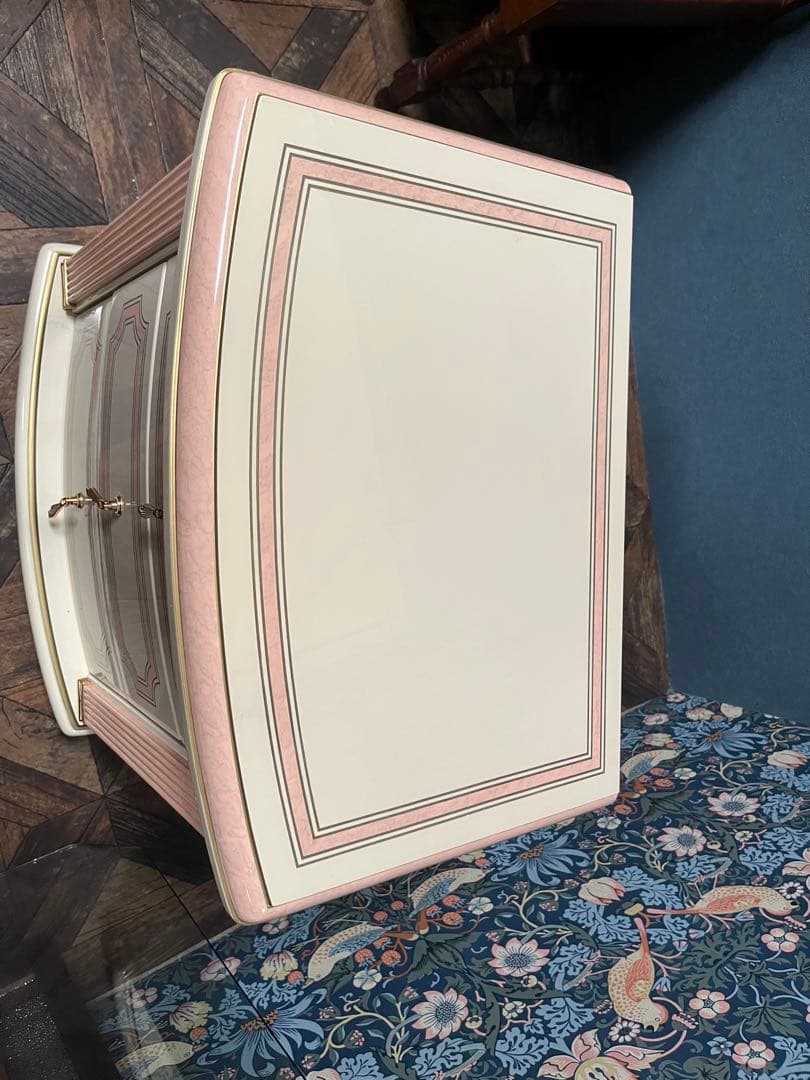 3段 チェスト 白家具 姫系 ロココ調 ピンク インテリア 箪笥 ミニチェスト