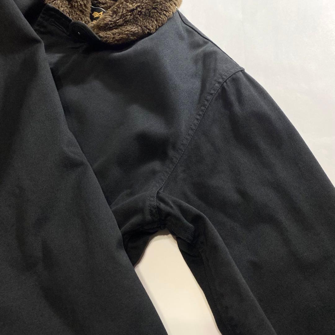 ALPHA アルファ N-1 Deck デッキ ジャケット ブラック 黒 L