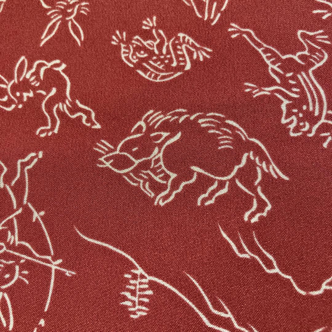 鳥獣戯画の長襦袢反物