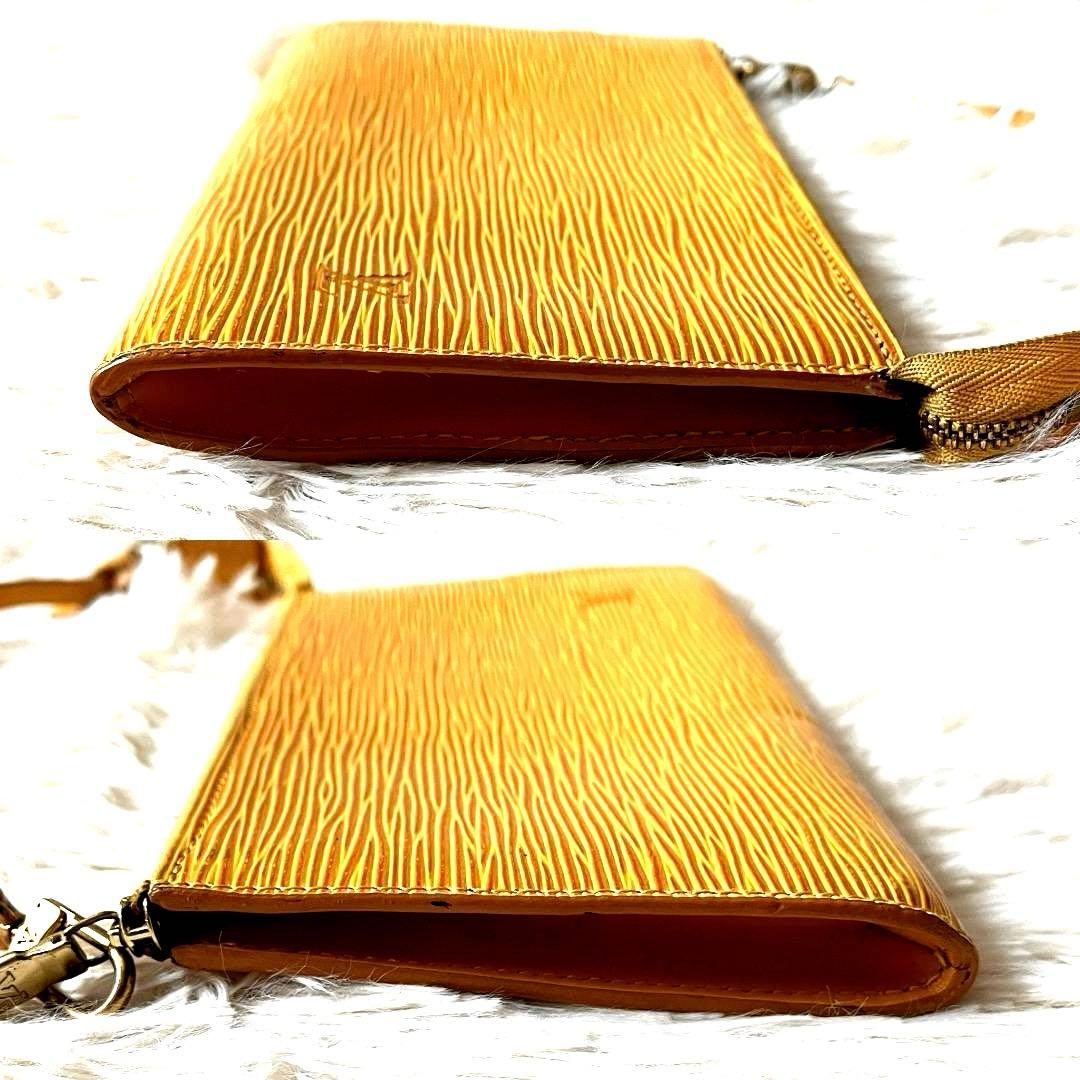 美品　LOUIS VUITTON アクセソワール エピ イエロー バッグ ポーチ