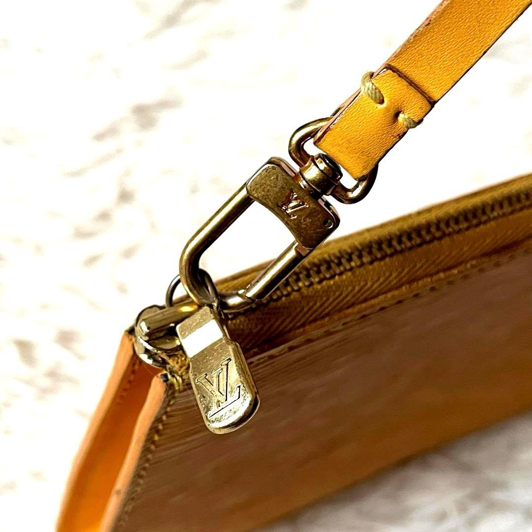 美品　LOUIS VUITTON アクセソワール エピ イエロー バッグ ポーチ
