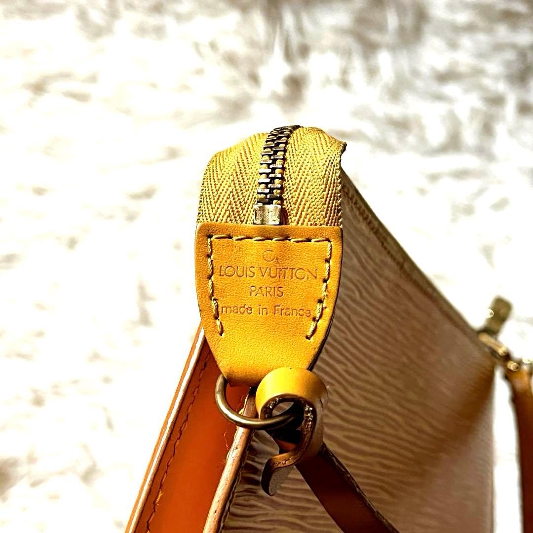 美品　LOUIS VUITTON アクセソワール エピ イエロー バッグ ポーチ