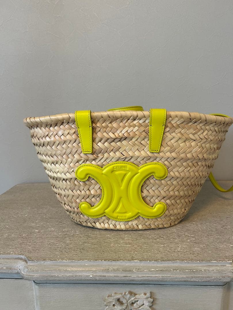 セリーヌ　かごバッグ　パニエ