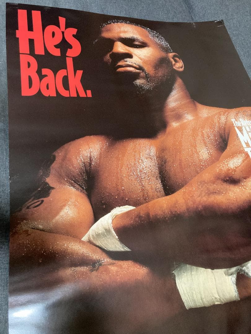超貴重！MIKETYSON/マイクタイソン/ビッグ ポスター/復帰第一戦/A1