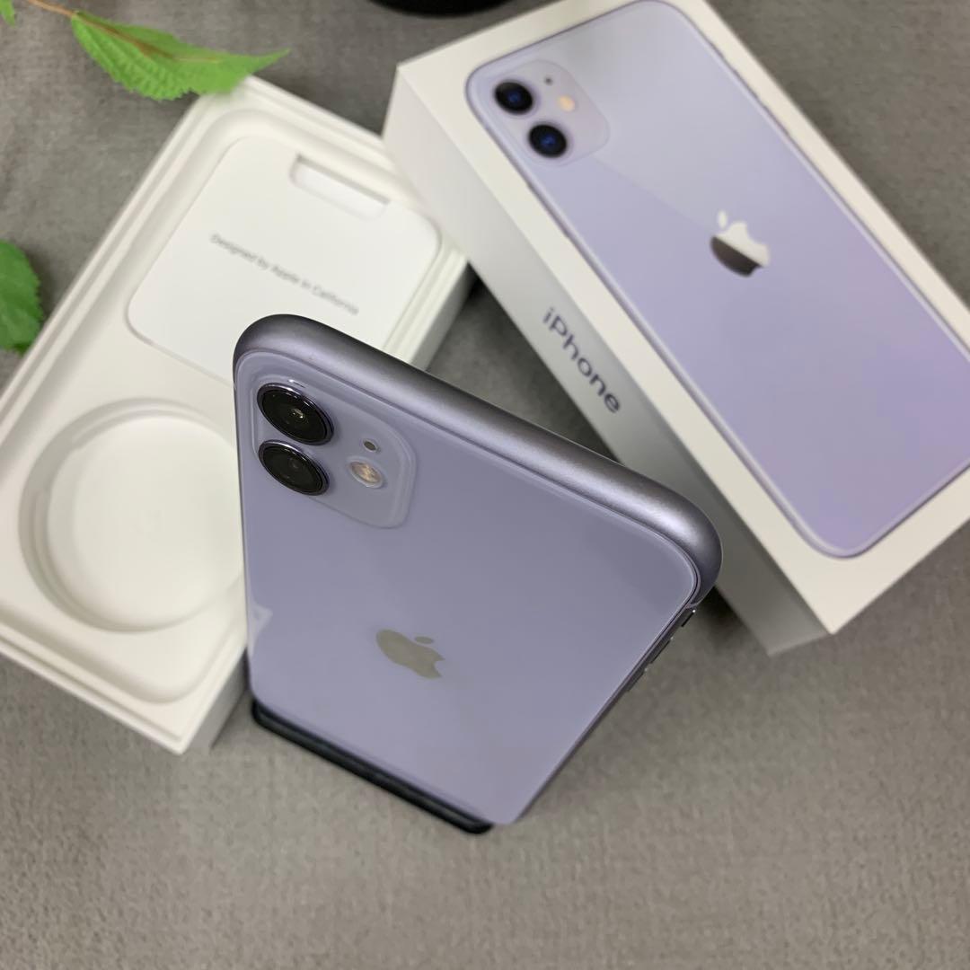 iPhone 11 64GB パープル 国内版SIMフリー送料無料