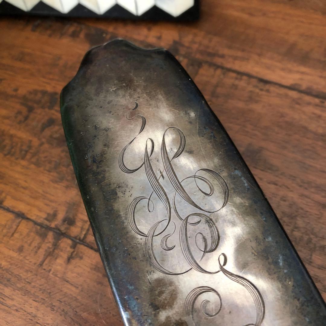 ヴィンテージ　スターリングシルバー　ブラシ　純銀製　ビンテージ　STERLING