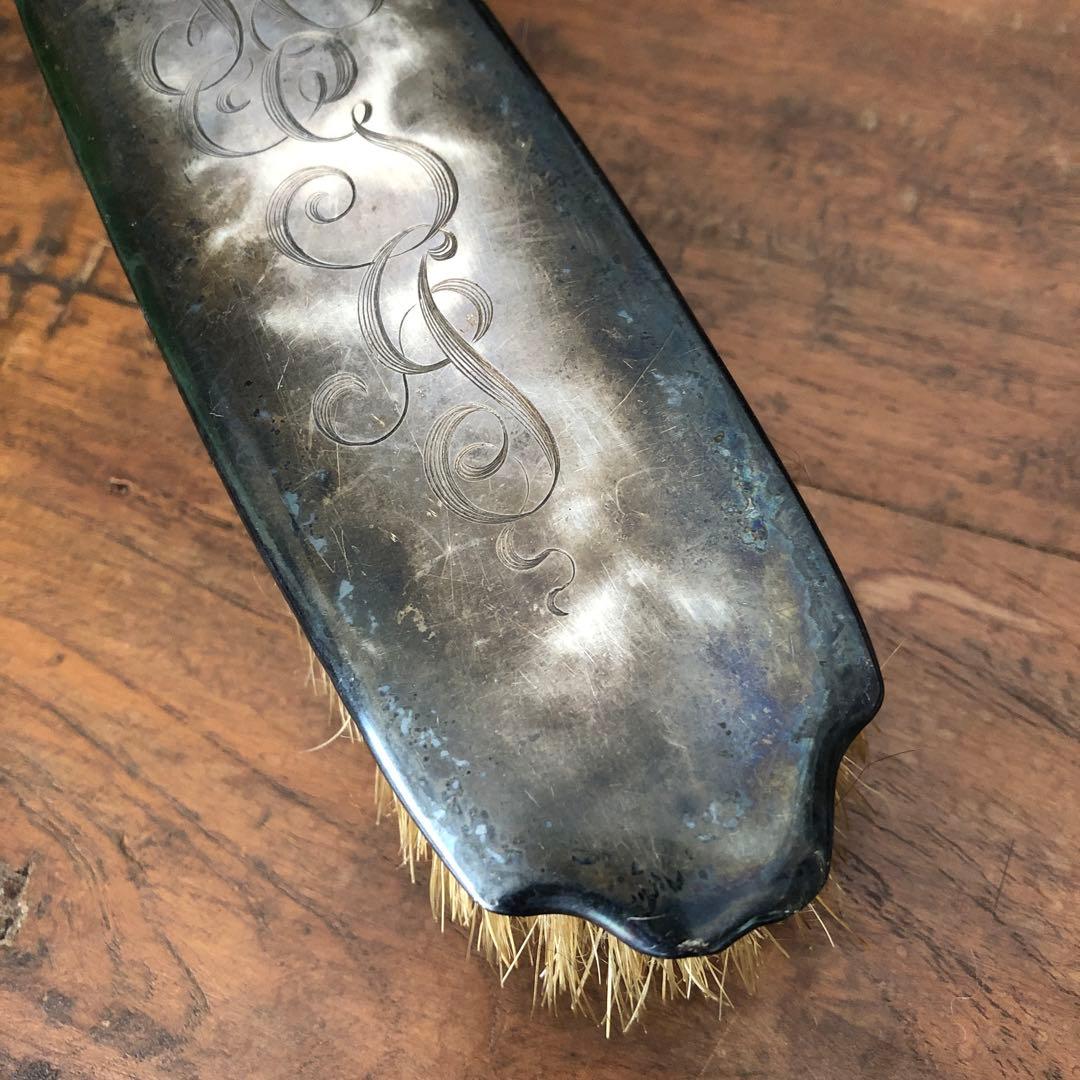 ヴィンテージ　スターリングシルバー　ブラシ　純銀製　ビンテージ　STERLING