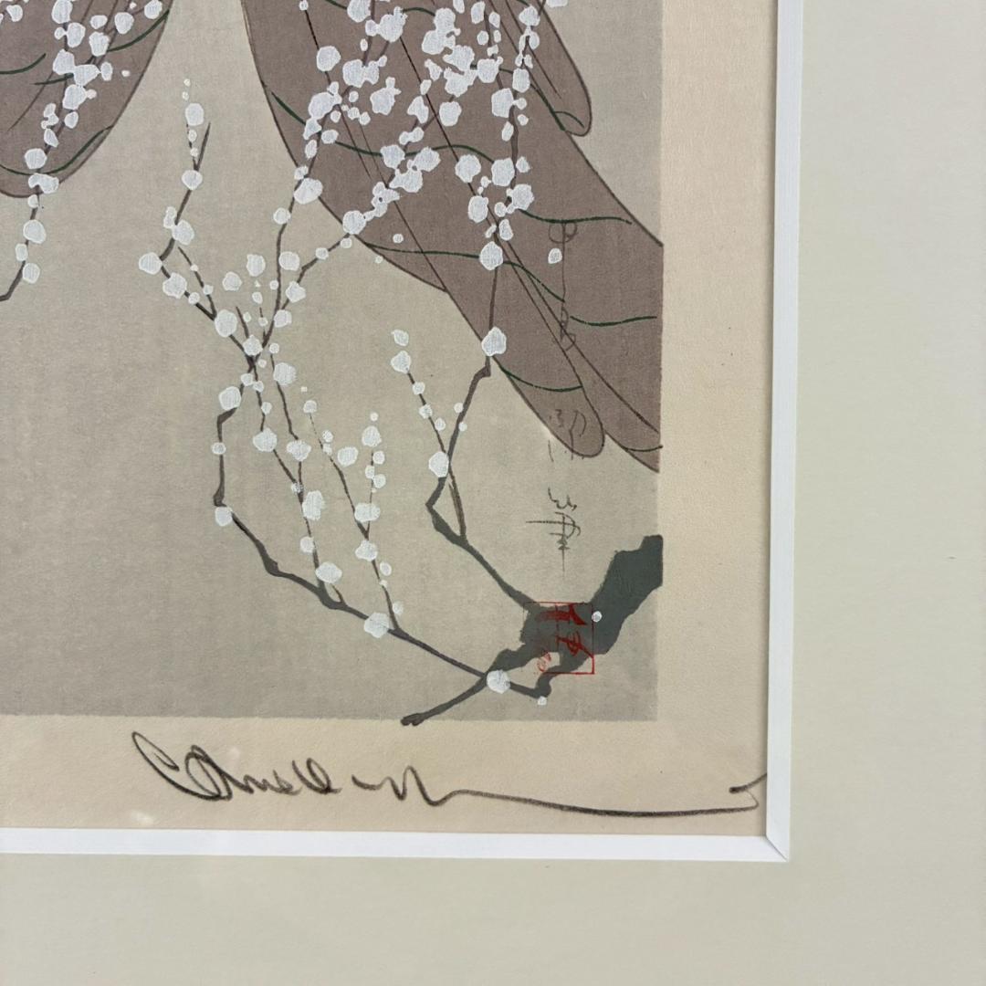 【m3rkar1】美品 中島潔「夢もよう」「恋文」2点セット 木版画